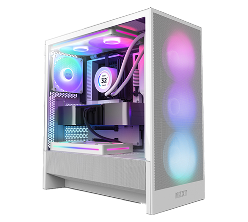 NZXT H5 Flow ARGB RGB white 2024 2025 RGB ARGB Midi ATX ITX Mini RGB ARGB Gaming CS2 Counter Strike Csgo Dota2 Lol Macedonia Makedonija Skopje Скопје Македонија Евтино 3