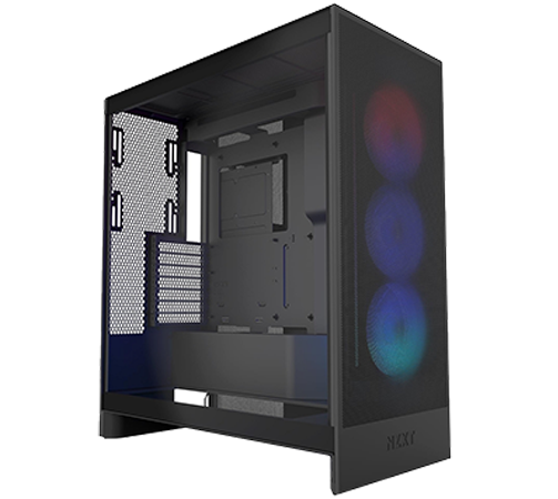 NZXT H7 Flow ARGB RGB Black 2024 2025 RGB ARGB Midi ATX ITX Mini RGB ARGB Gaming CS2 Counter Strike Csgo Dota2 Lol Macedonia Makedonija Skopje Скопје Македонија Евтино 3